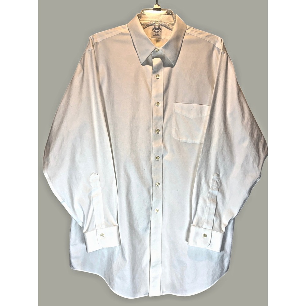 Brooks Brothers Non-Iron Slim Fit Button Up Shirt Men's 17 1/2-34 All Cotton